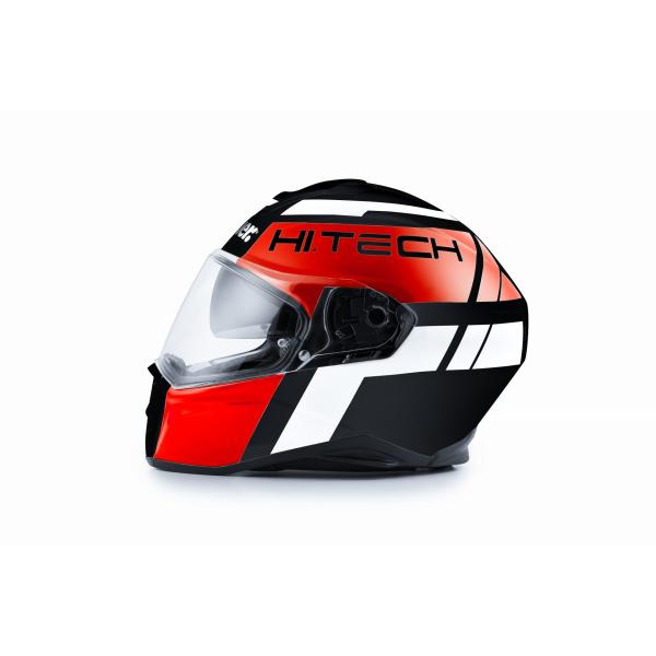 Casque Blauer FORCE ONE 800 MAT - Noir / Rouge / Blanc