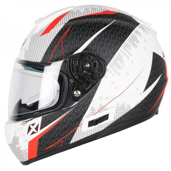 Casque Dexter OPTIMUS RADIUS MAT - Blanc / Rouge