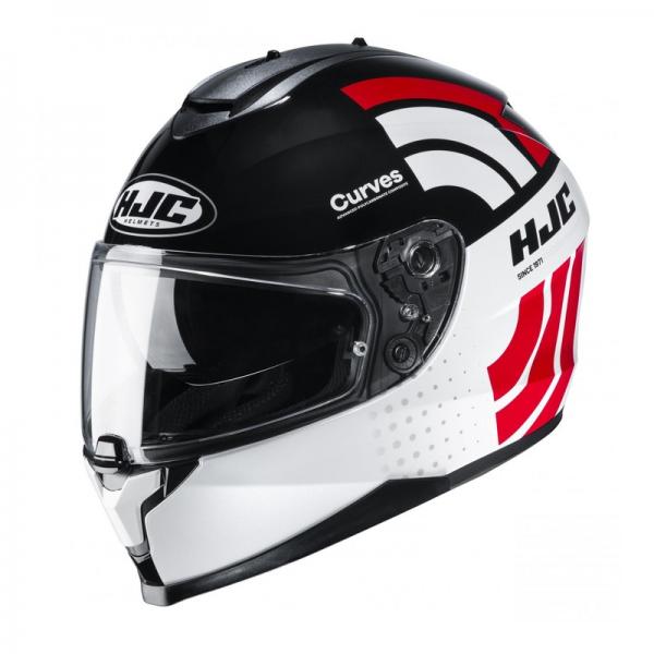 Casque HJC C70 CURVES MC1 - Blanc / Rouge / Noir