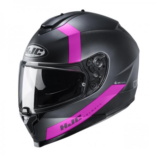 Casque HJC C70 EURA MC8SF - Rose / Noir