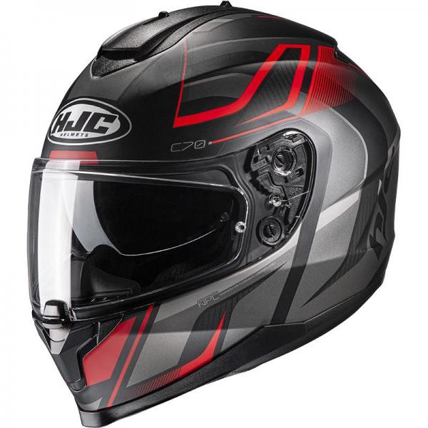 Casque HJC C70 LANTIC MC1SF - Rouge / Noir