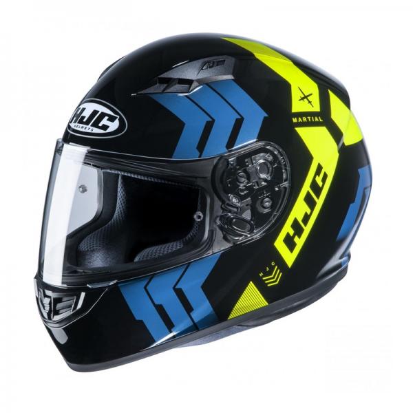 Casque HJC CS-15 MARTIAL MC4H - Bleu / Jaune / Noir