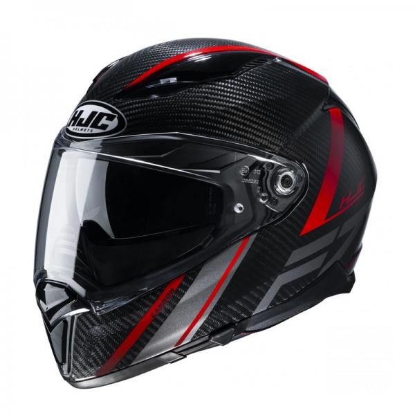 Casque HJC F70 CARBON ESTON MC1 - Gris / Rouge