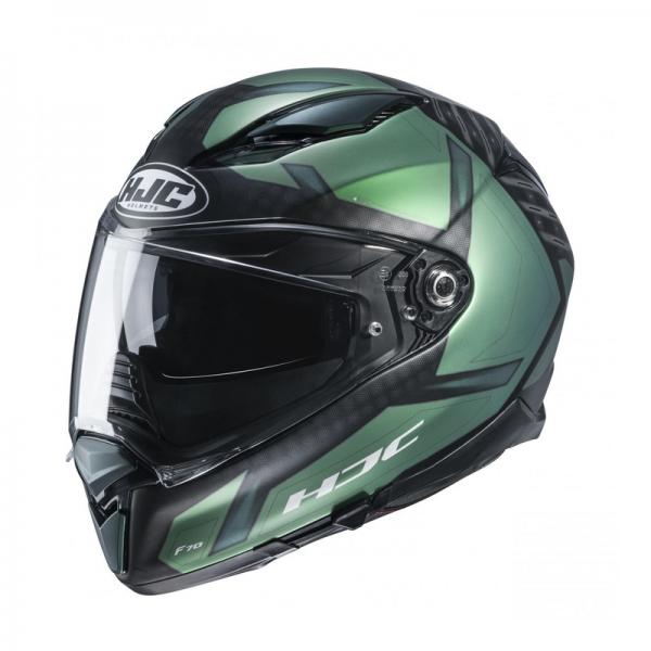 Casque HJC F70 DEVER MC4SF - Vert / Noir