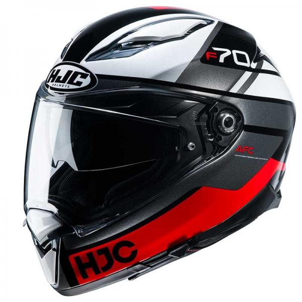 Casque HJC F70 TINO MC1 - Noir / Rouge / Blanc