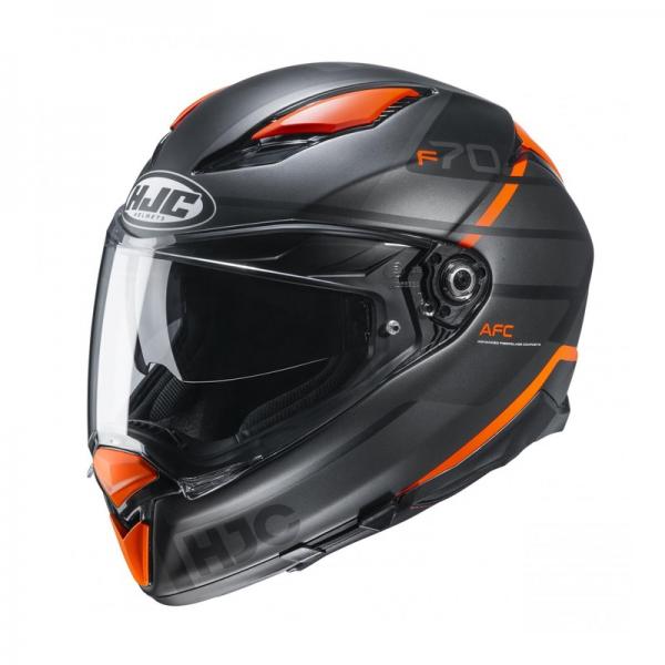 Casque HJC F70 TINO MC7SF - Gris / Noir / Orange