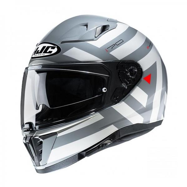 Casque HJC I70 WATU MC1 - Gris / Blanc