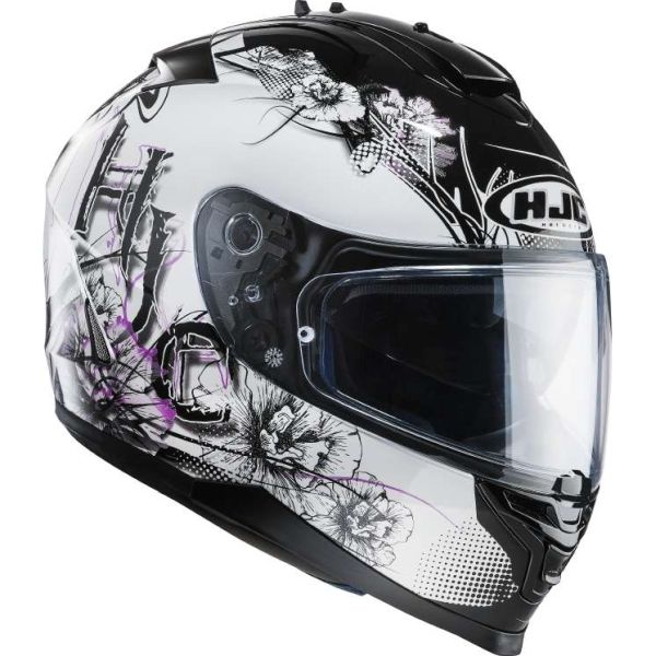 Casque HJC IS-17 BARBWIRE MC31 - Blanc / Rose / Noir