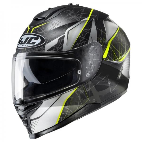 Casque HJC IS-17 DAUGAVA MC4HSF - Jaune / Noir / Gris