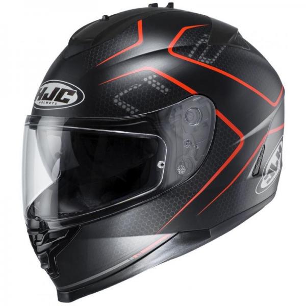 Casque HJC IS-17 LANK MC1SF - Rouge / Noir