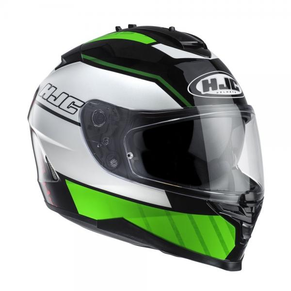 Casque HJC IS-17 TRIDENTS MC4 - Noir / Vert