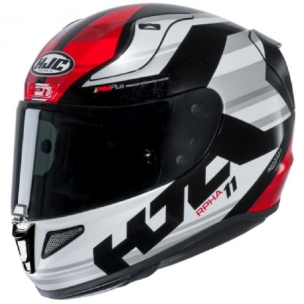 Casque HJC RPHA-11 NAXOS MC1 - Blanc / Noir / Rouge