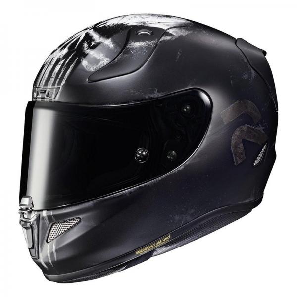 Casque HJC RPHA-11 PUNISHER MARVEL MC5SF - Noir / Blanc