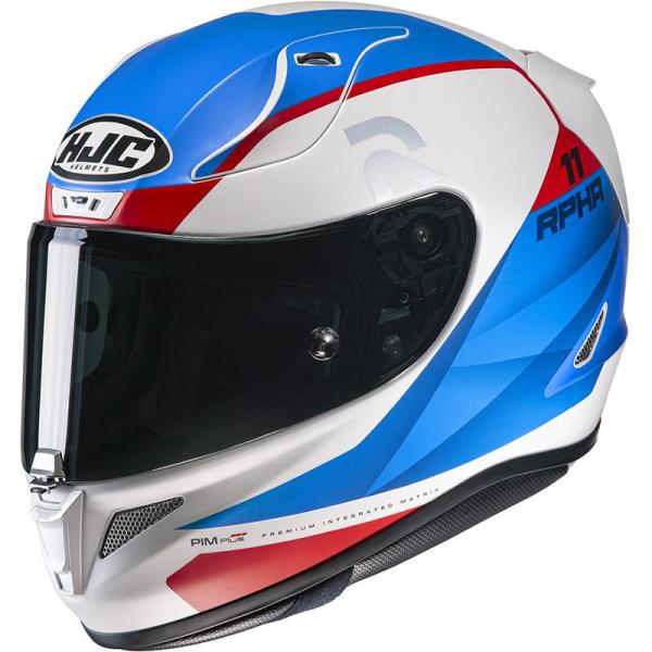 Casque HJC RPHA-11 TEXEN MC21SF - Blanc / Rouge / Bleu