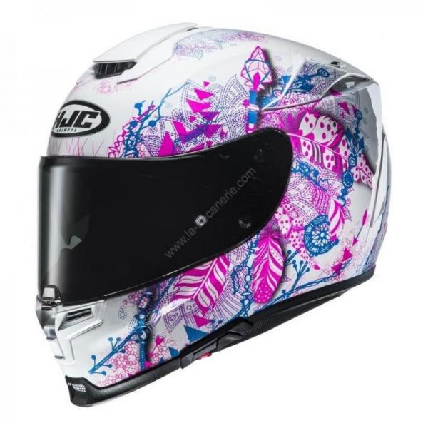 Casque HJC RPHA-70 HANOKE MC8 - Rose / Bleu / Blanc