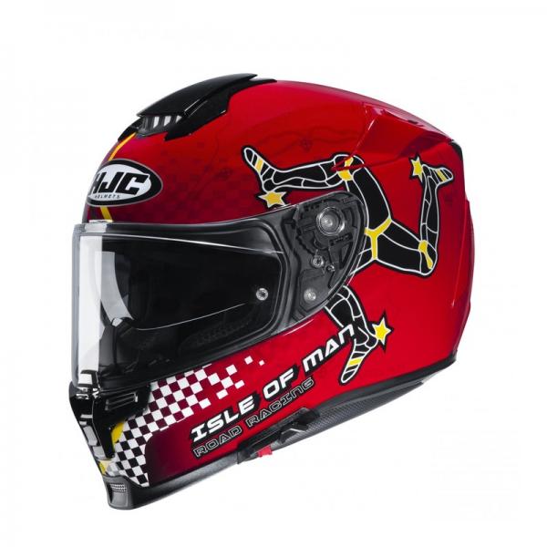 Casque HJC RPHA-70 ISLE OF MAN MC1 - Noir / Rouge