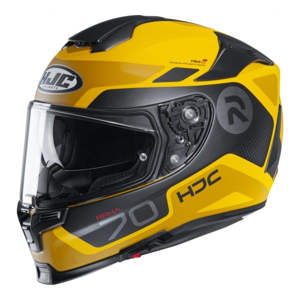 Casque HJC RPHA-70 SHUKY MAT MC3SF - Noir / Jaune