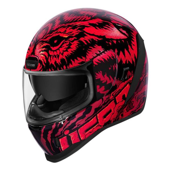 Casque Icon AIRFORM LYCAN - Rouge