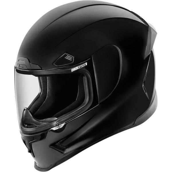 Casque Icon AIRFRAME PRO GLOSS - Noir au meilleur prix Moto-System.fr