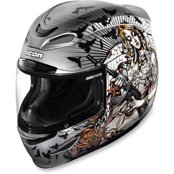 Casque Icon AIRMADA NIKOVA 2 - Argent
