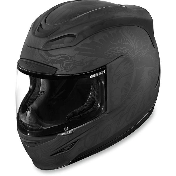 Casque Icon AIRMADA SCRAWL - Noir