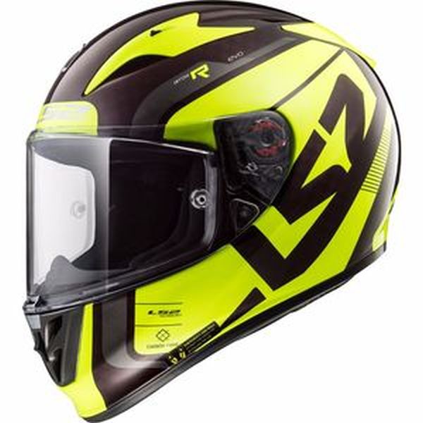 Casque LS2 ARROW C EVO FF323 STING - WineBerry / Jaune Fluo