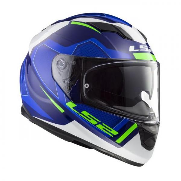 Casque LS2 FF320 STREAM EVO AXIS - Bleu / Blanc