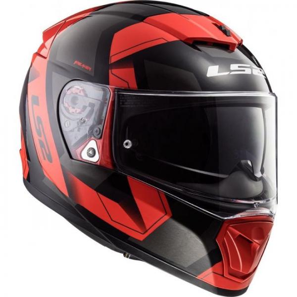 Casque LS2 FF390 BREAKER PHYSICS - Noir / Rouge