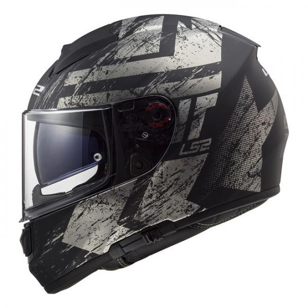 Casque LS2 FF397 VECTOR FT2 HUNTER MAT - Noir / Titanium