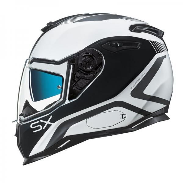 Casque Nexx SX.100 POP UP - Blanc / Noir