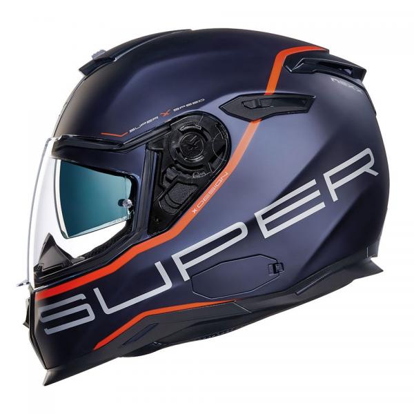 Casque Nexx SX.100 SUPERSPEED MAT - Bleu / Rouge
