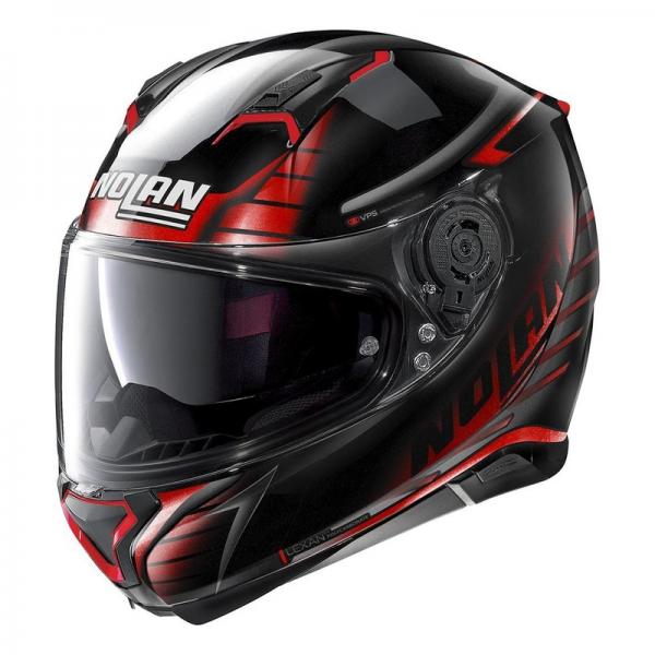 Casque Nolan N87 AULICUS N-COM - Noir / Rouge