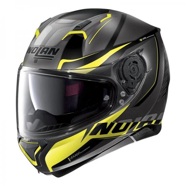 Casque Nolan N87 JOLT N-COM MAT - Lava Gris / Jaune