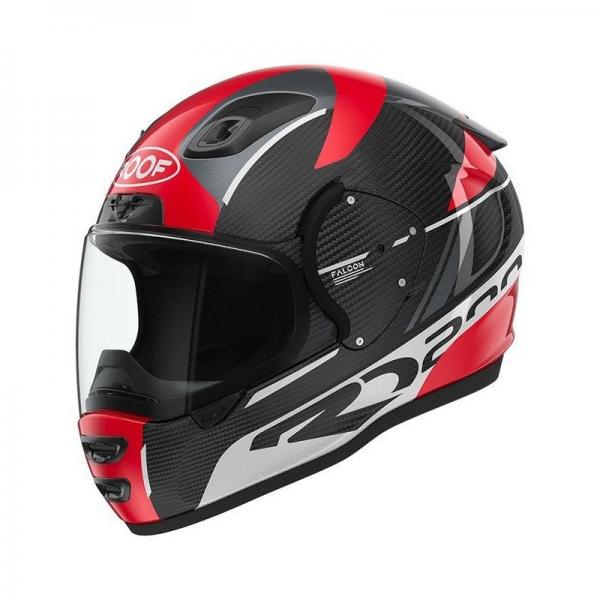Casque Roof RO200 CARBON FALCON - Rouge / Blanc