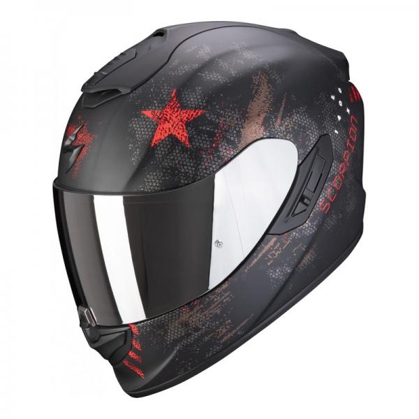 Casque Scorpion EXO-1400 AIR ASIO MAT - Noir / Rouge