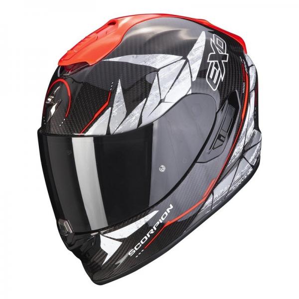 Casque Scorpion EXO-1400 AIR CARBON ARENA - Rouge Fluo