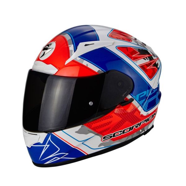 Casque Scorpion EXO-2000 EVO AIR BRUTUS - Bleu / Rouge / Blanc