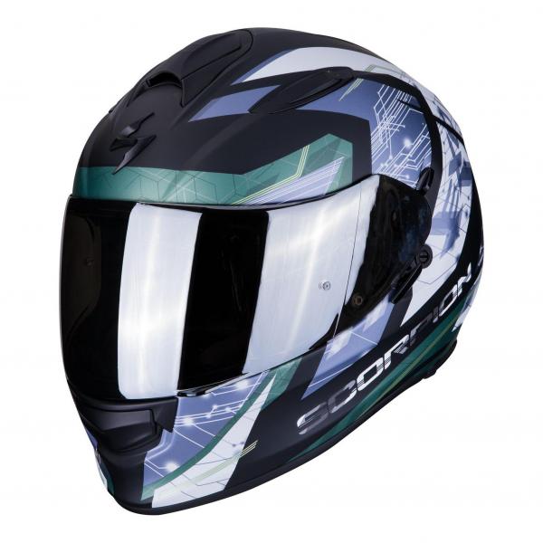 Casque Scorpion EXO-510 AIR CLARUS MAT - Noir / Argent