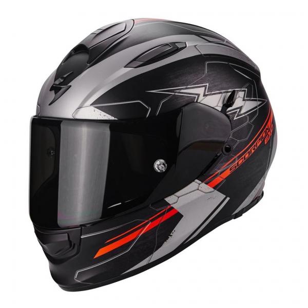 Casque Scorpion EXO-510 AIR CROSS MAT - Noir / Argent / Rouge