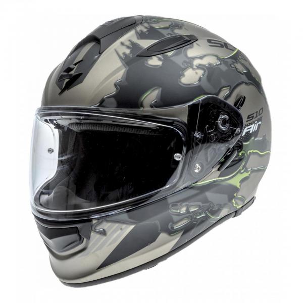 Casque Scorpion EXO-510 AIR LIKID MAT - Titanium / Jaune Fluo