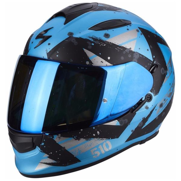 Casque Scorpion EXO-510 AIR MARCUS MAT - Bleu Sky / Noir