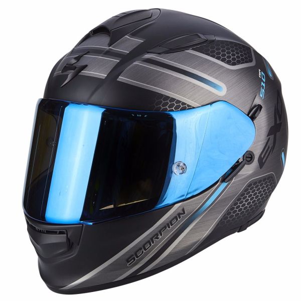 Casque Scorpion EXO-510 AIR ROUTE MAT - Noir / Bleu