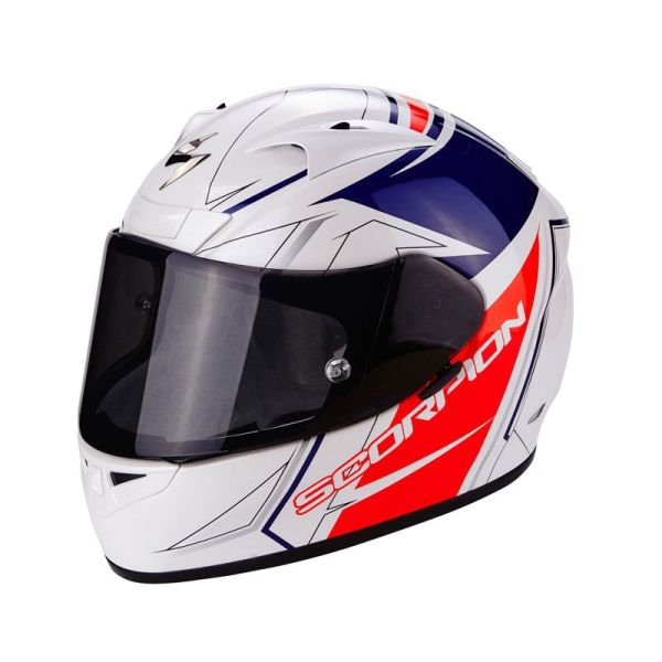 Casque Scorpion EXO-710 AIR LINE - Blanc / Bleu / Rouge