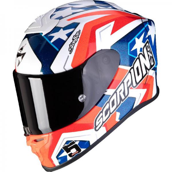 Casque Scorpion EXO R1 AIR ALVARO II REPLICA - Bleu / Blanc / Rouge