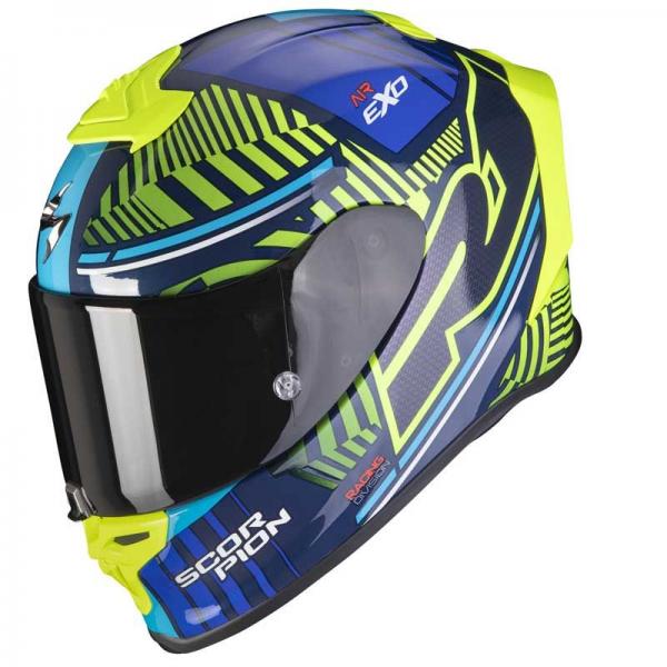 Casque Scorpion EXO R1 AIR VICTORY - Bleu / Jaune Fluo