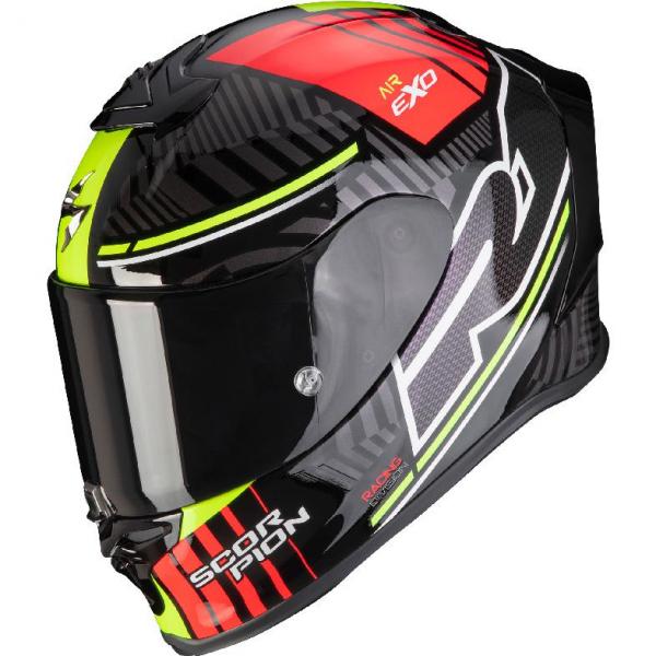 Casque Scorpion EXO R1 AIR VICTORY - Noir / Argent / Rouge