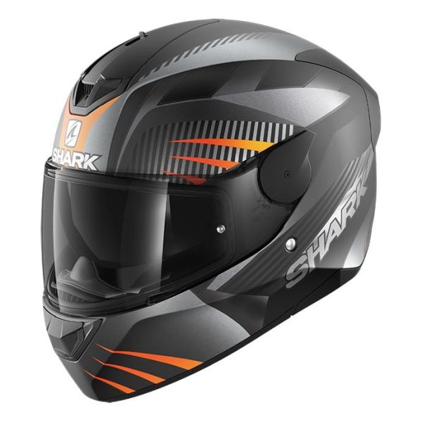 Casque Shark D-SKWAL-2 MERCURIUM MAT - Noir / Anthracite / Orange