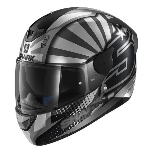 Casque Shark D-SKWAL-2 REPLICA ZARCO 2019 MAT - Anthracite / Argent
