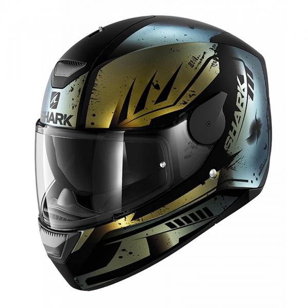 Casque Shark D-SKWAL DHARKOV MAT - Noir / Vert