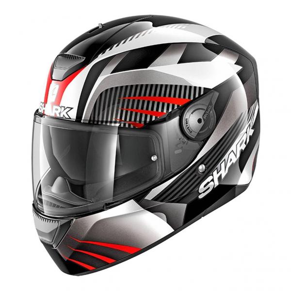 Casque Shark D-SKWAL MERCURIUM GLOSSY - Blanc / Rouge
